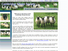 Tablet Screenshot of cambridge-sheep.org.uk